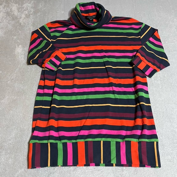Marc by Marc Jacobs‎ Dress Womens Small Colorful Striped Turtleneck Mod Artsy - Picture 1 of 5